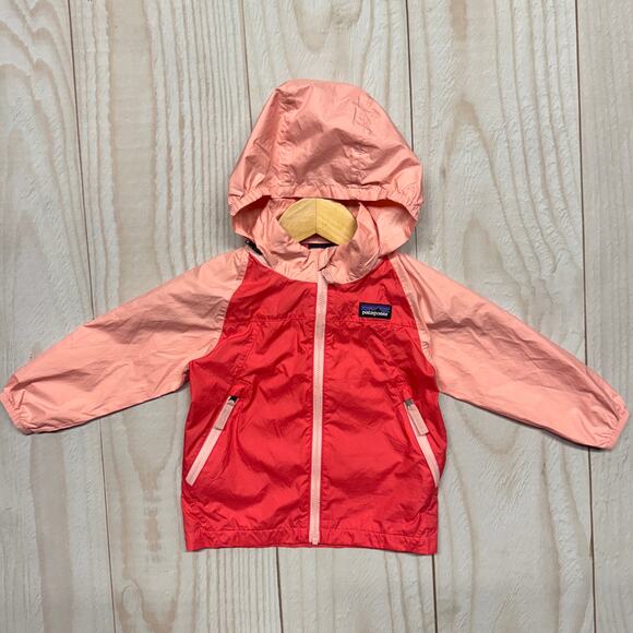 Patagonia Baby 12-18M Light&Variable Hoody Windbreaker Jacket Stowable Hood - Picture 1 of 7